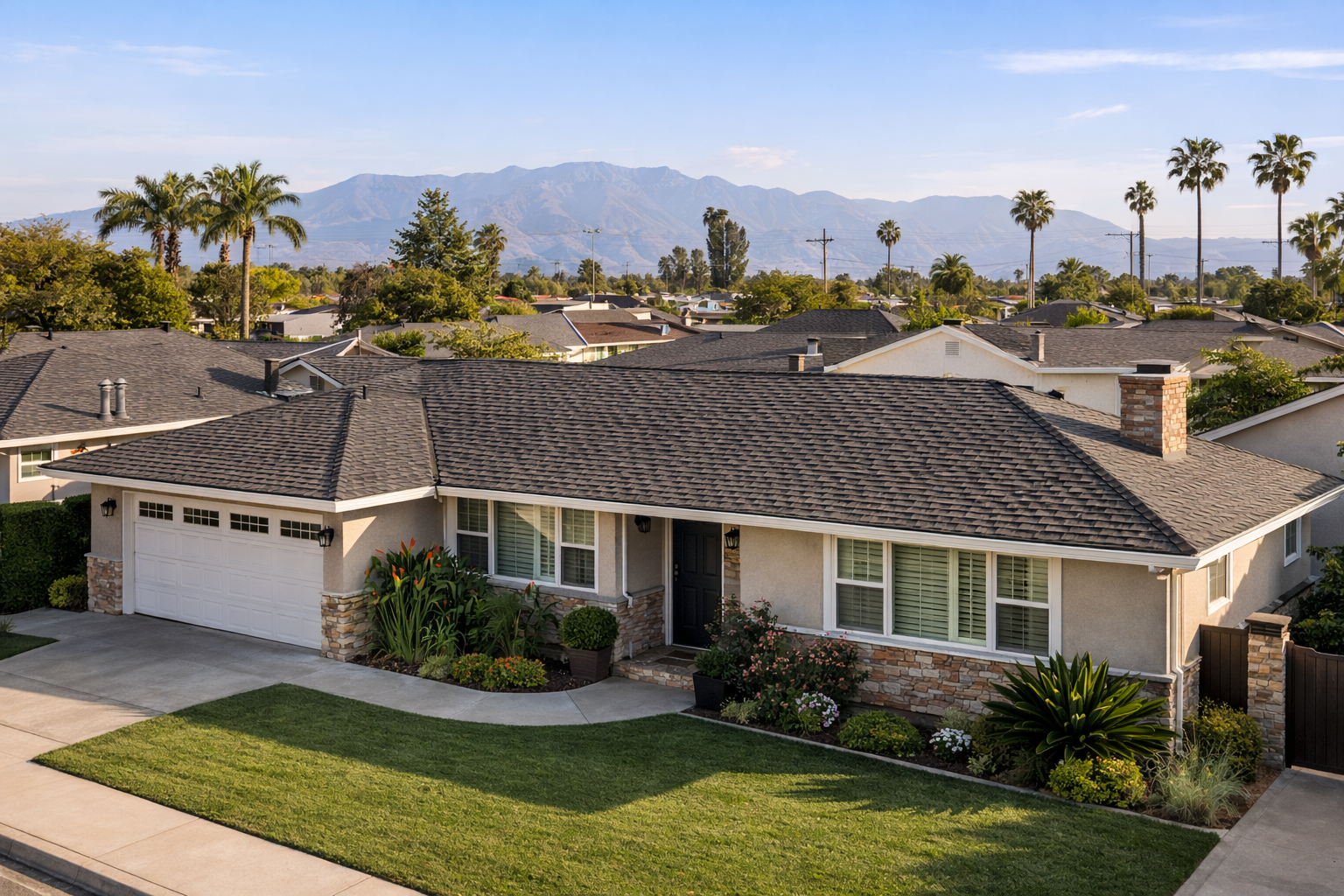 San Gabriel Valley home roof