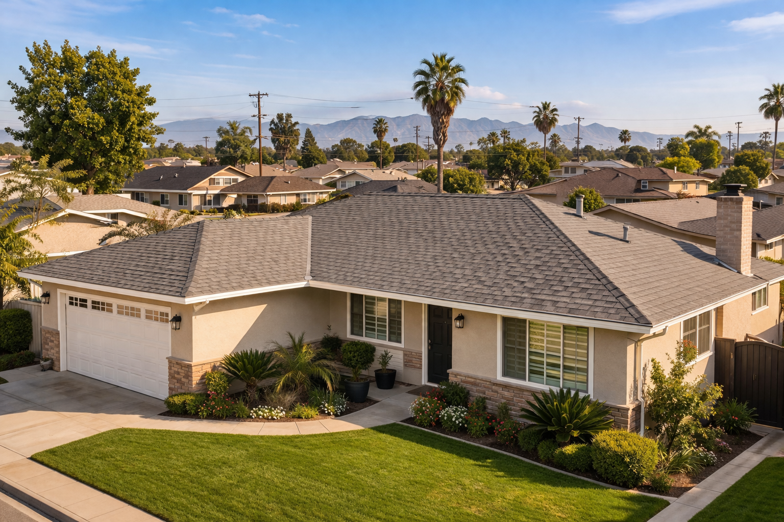 Residential roof Temple City California